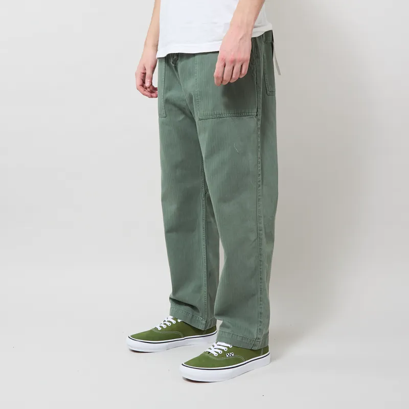 Service Works Pigment Herringbone Chef Pants Olive-1