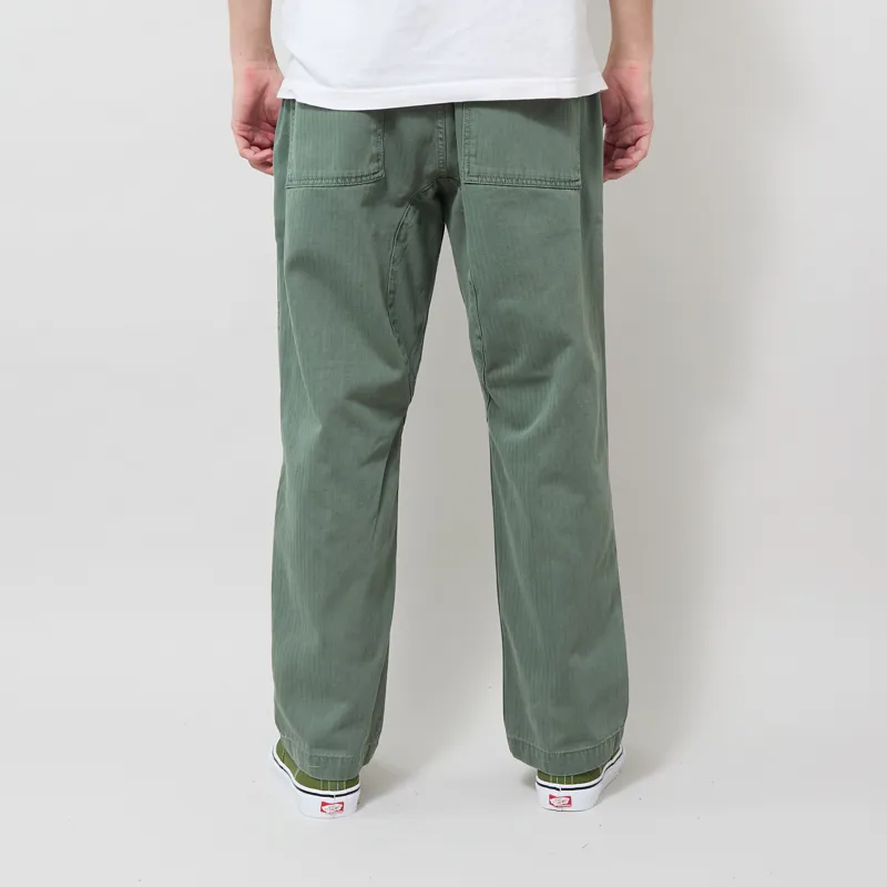 Service Works Pigment Herringbone Chef Pants Olive-2