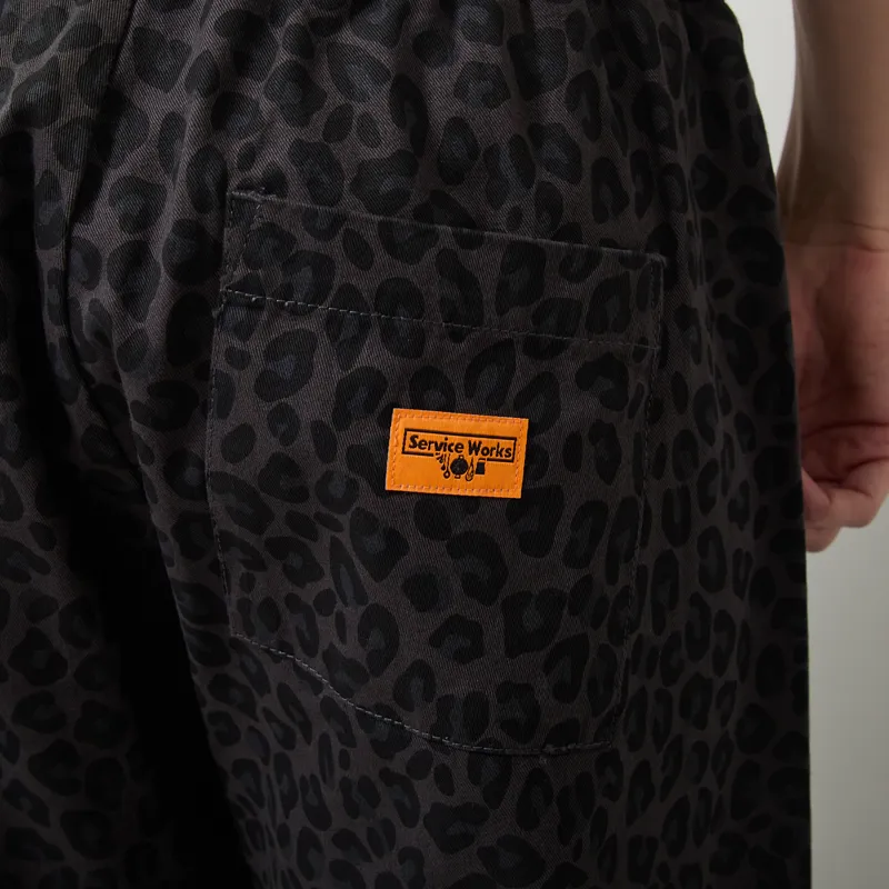 Service Works Patterned Easy Chef Pants Black Leopard-6