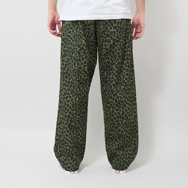 Service Works Patterned Easy Chef Pants Green Leopard-2