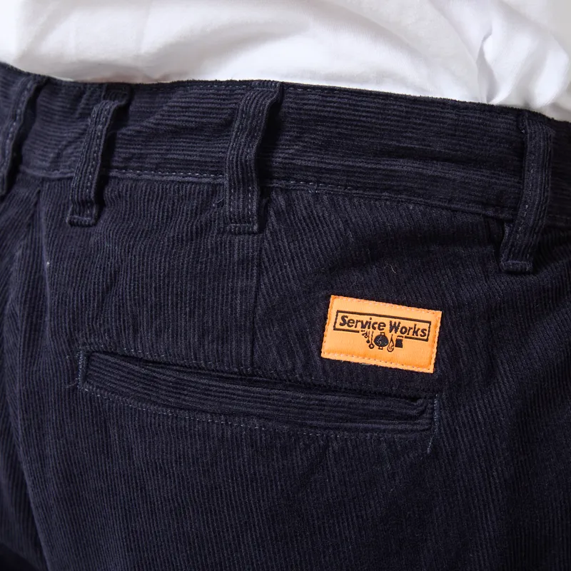 Service Works Fine Cord Part-Timer Pants Dark Navy-6