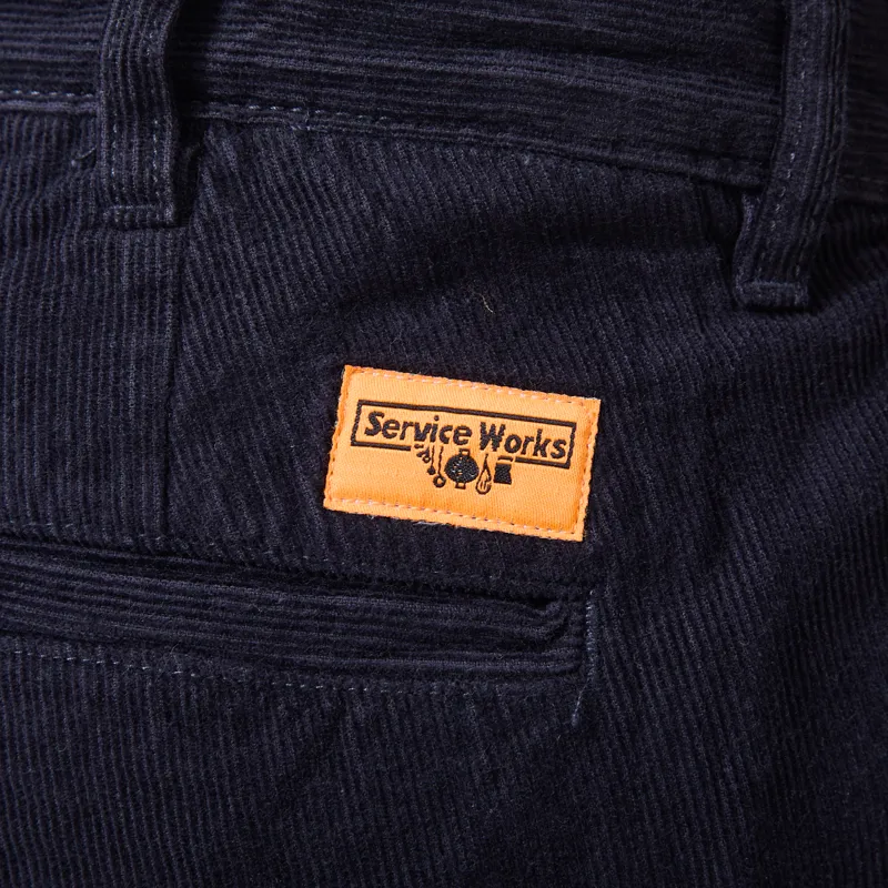 Service Works Fine Cord Part-Timer Pants Dark Navy-7