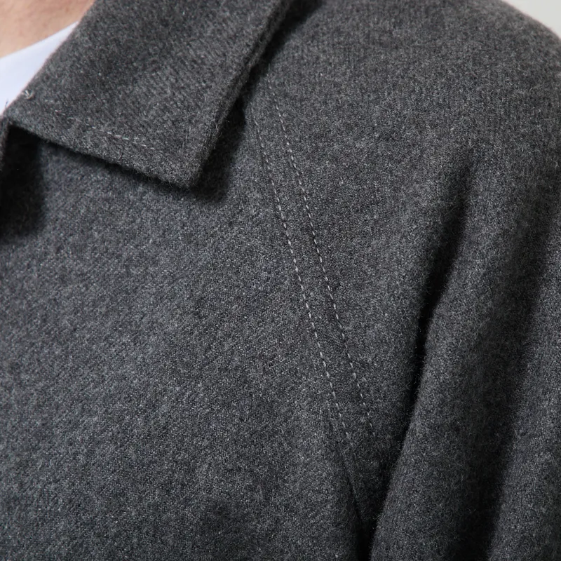 Service Works House Flannel FOH Overshirt Charcoal-9