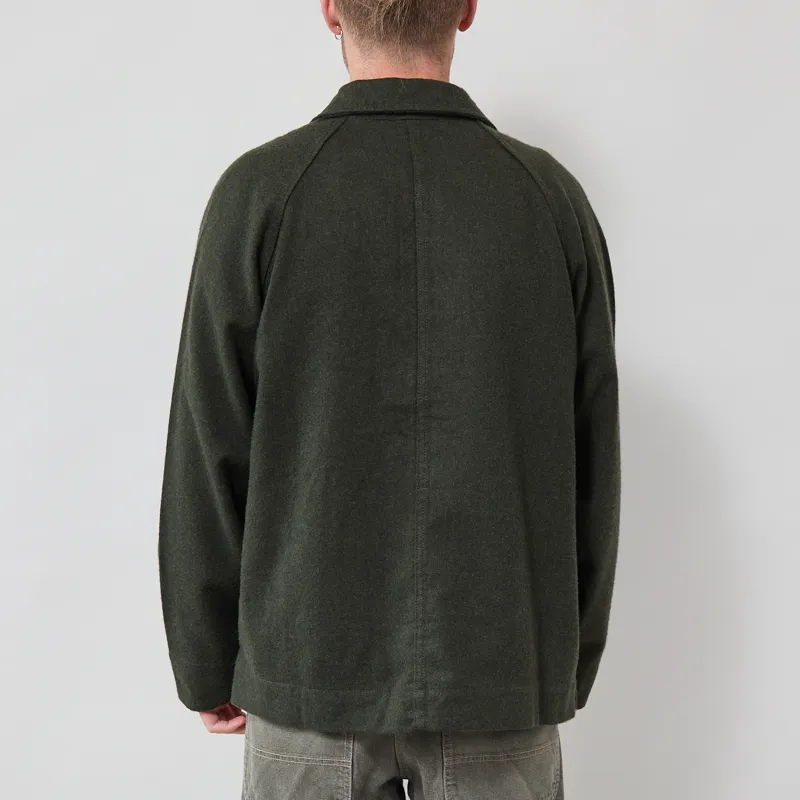Service Works House Flannel FOH Overshirt Forest-2