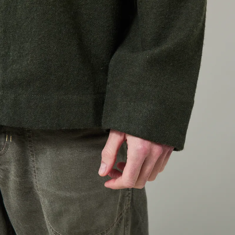 Service Works House Flannel FOH Overshirt Forest-8