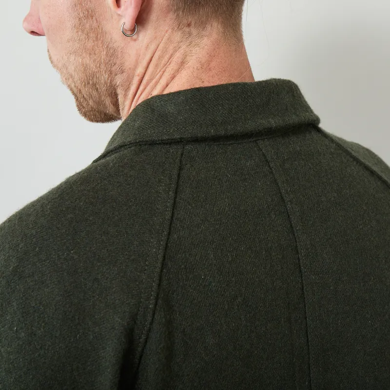 Service Works House Flannel FOH Overshirt Forest-4