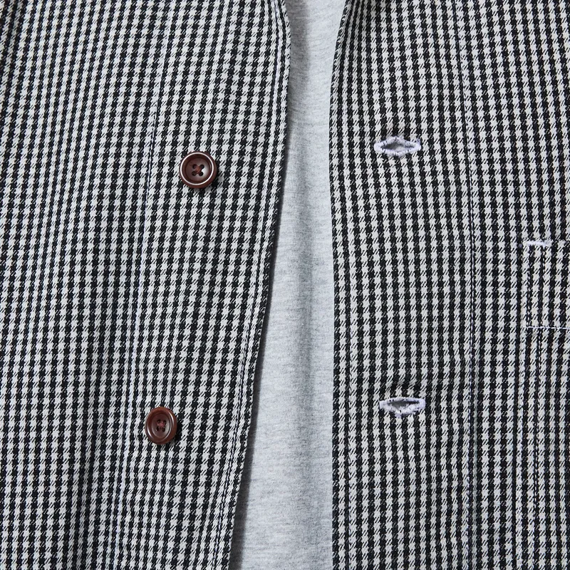Service Works House Gingham FOH Overshirt Black-5