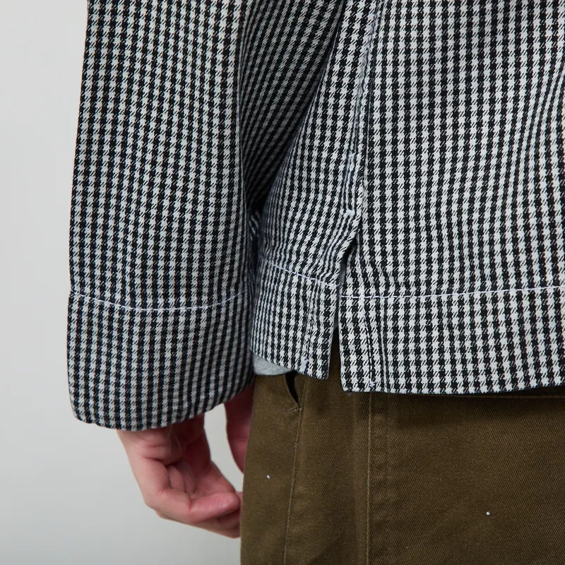 Service Works House Gingham FOH Overshirt Black-8