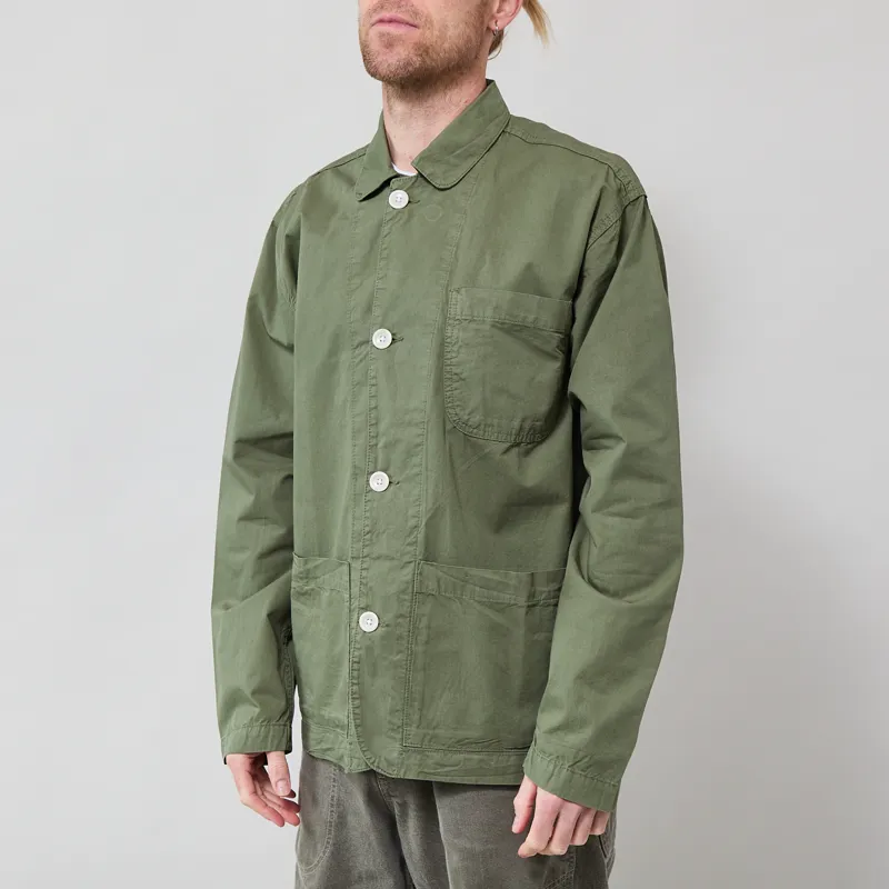 Service Works Tech Twill Easy Chef Shirt Olive-1