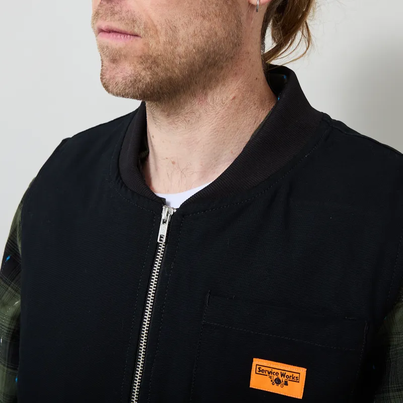 Service Works Padded Work Vest Black-3