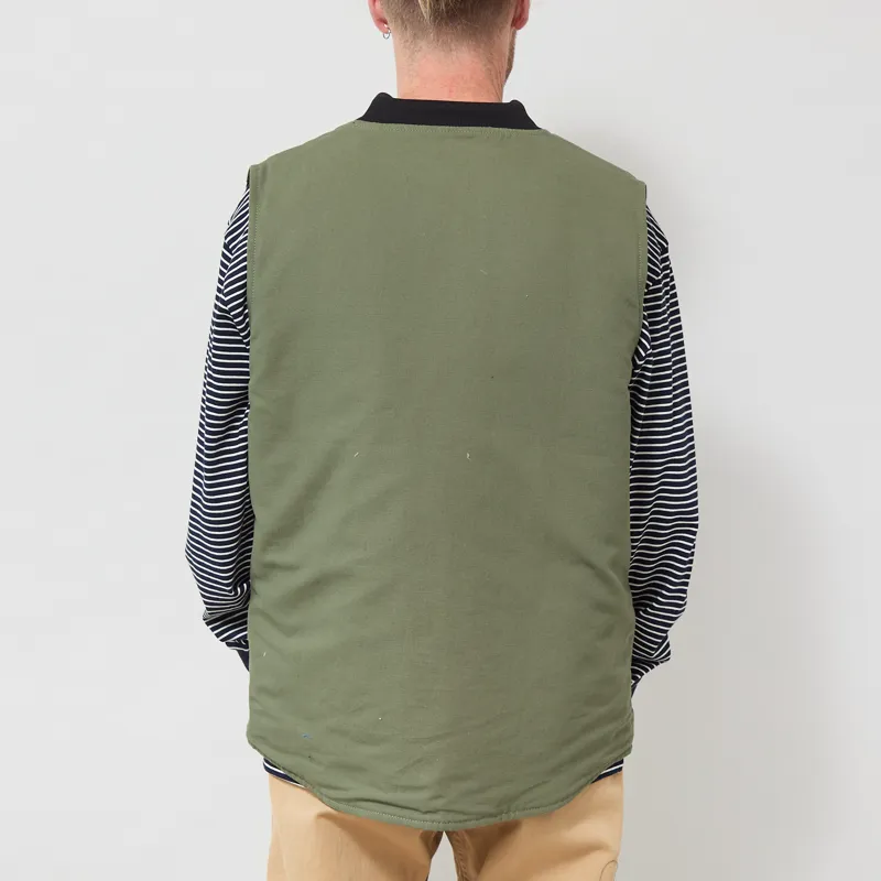 Service Works Padded Work Vest Jacket Olive-2