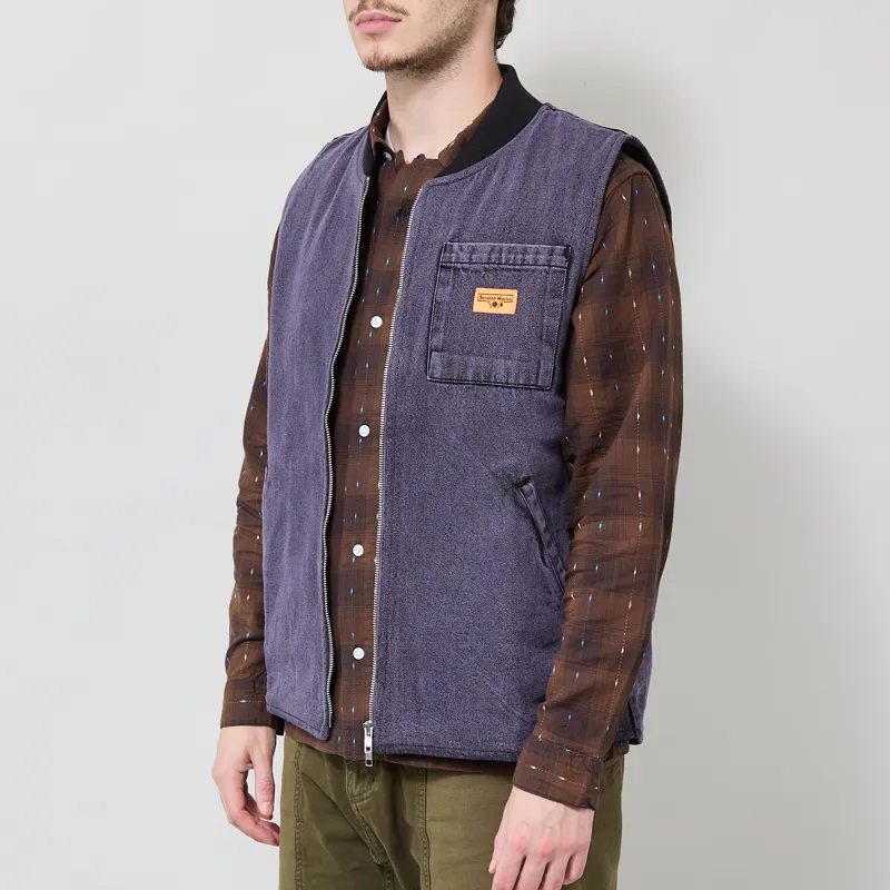 Service Works Overdyed Work Vest Mauve-1