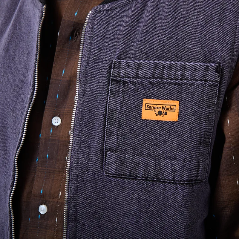 Service Works Overdyed Work Vest Mauve-4