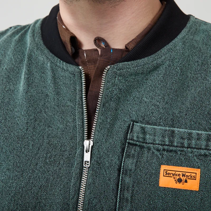 Service Works Overdyed Work Vest Sage-8