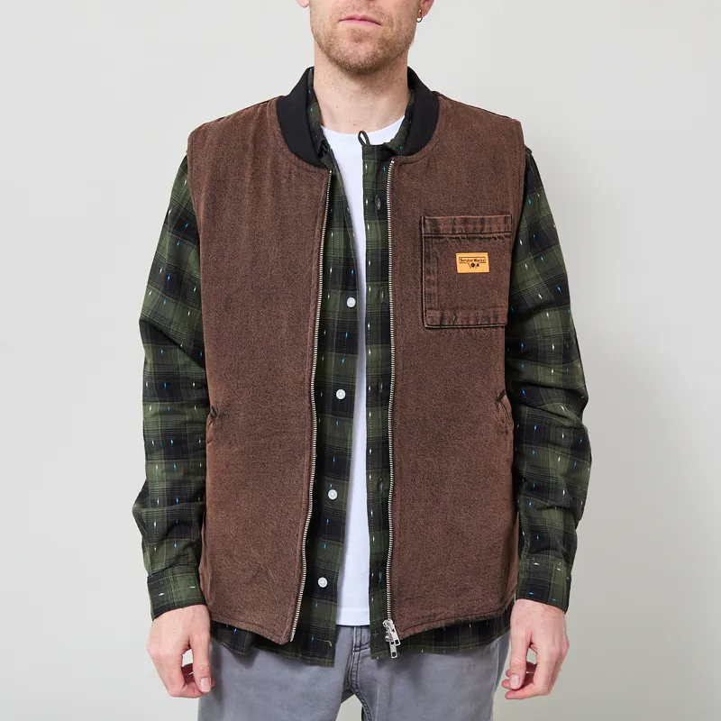 Service Works Overdyed Work Vest Umber