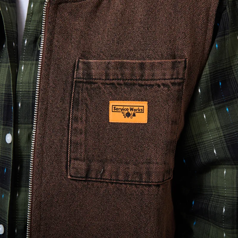 Service Works Overdyed Work Vest Umber-4