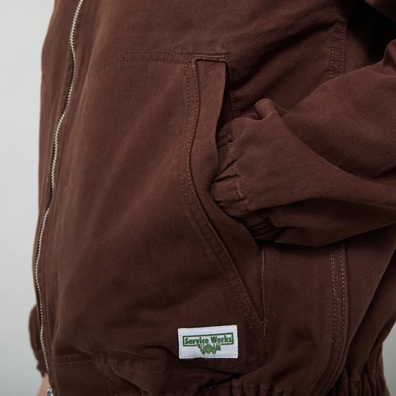 Service Works Twill Work Jacket Brown-8