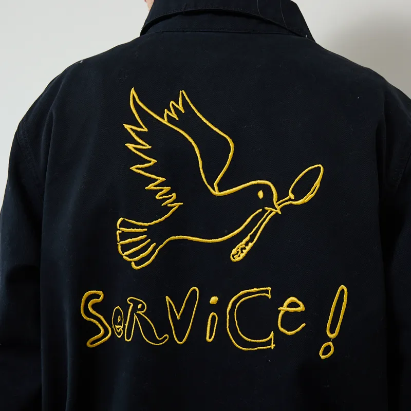 Service Works Dove Work Jacket Black-4