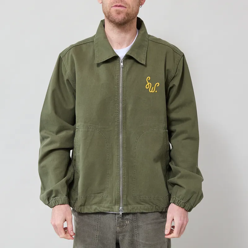 Service Works Dove Work Jacket Olive-3