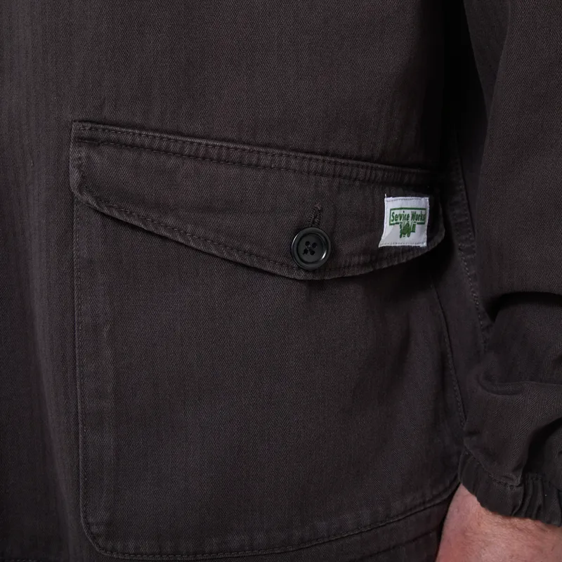 Service Works Pigment Herringbone Smock 2.0 Black-4