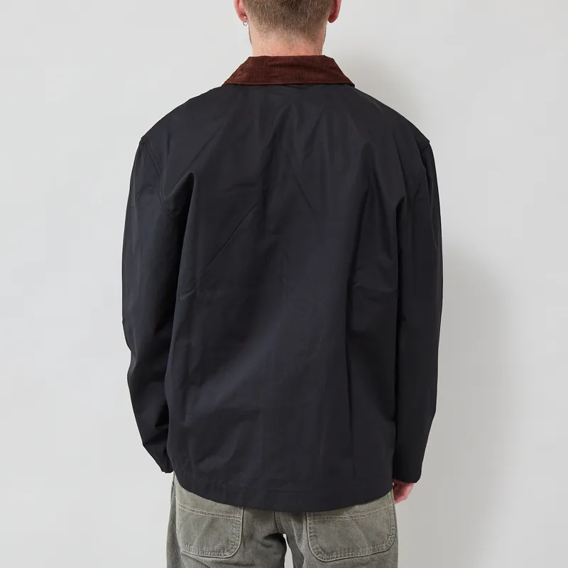 Service Works Waxed Barn Coat Black-2