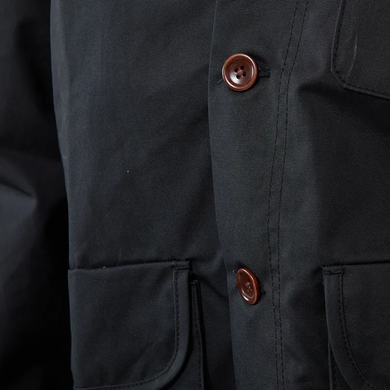 Service Works Waxed Barn Coat Black-5