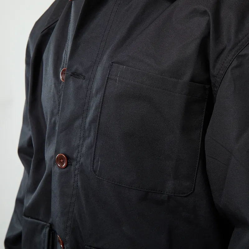 Service Works Waxed Barn Coat Black-7