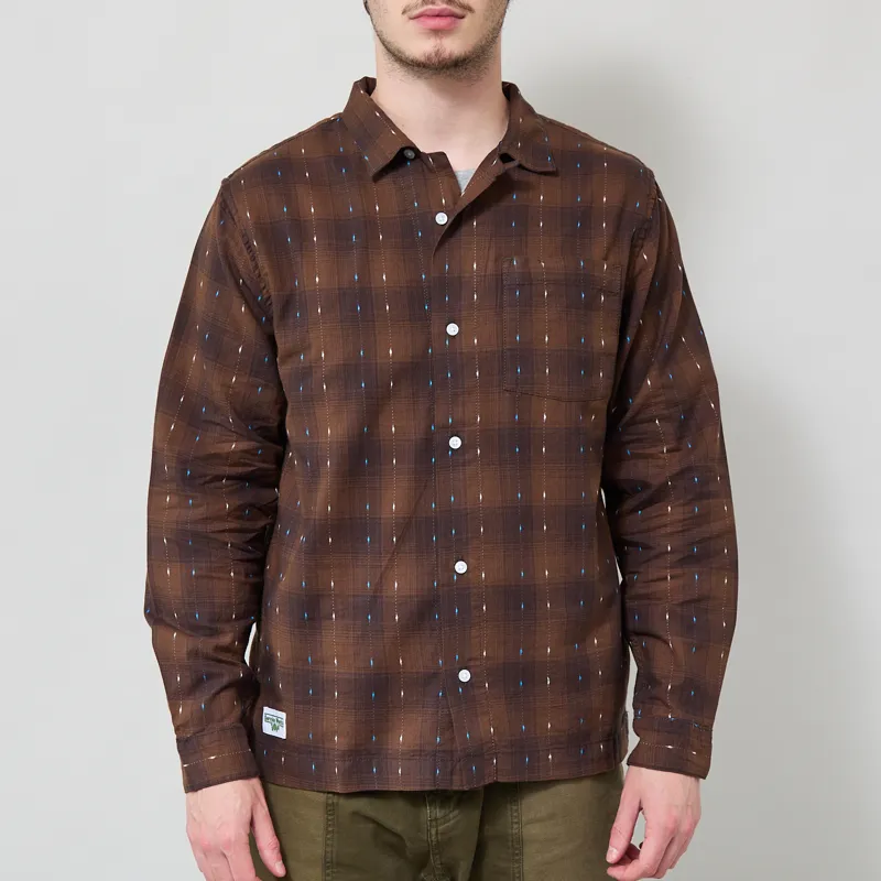 Service Works Drag Stitch Resort Shirt Brown
