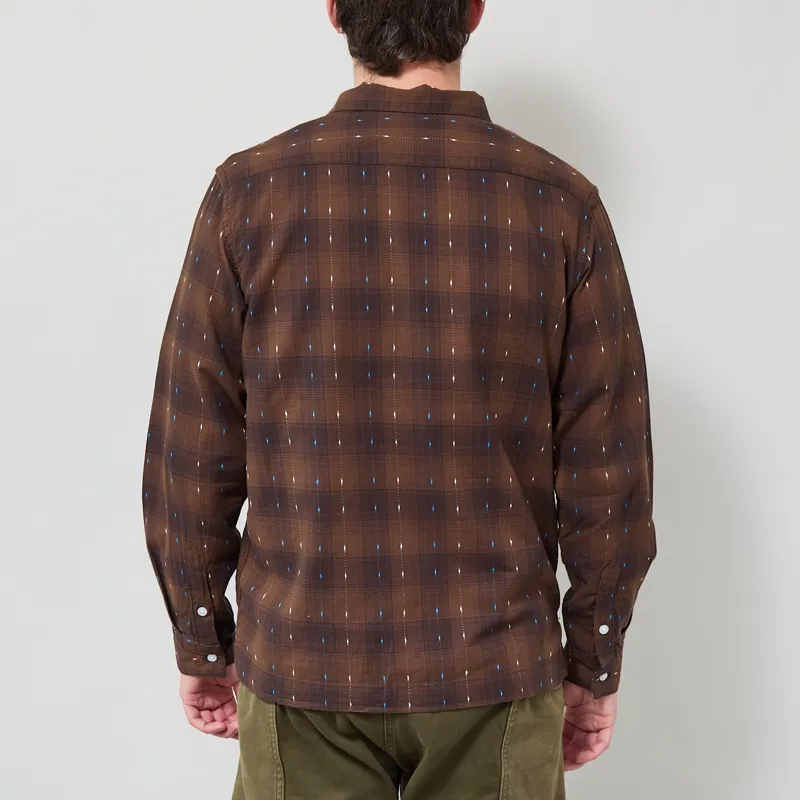 Service Works Drag Stitch Resort Shirt Brown-2