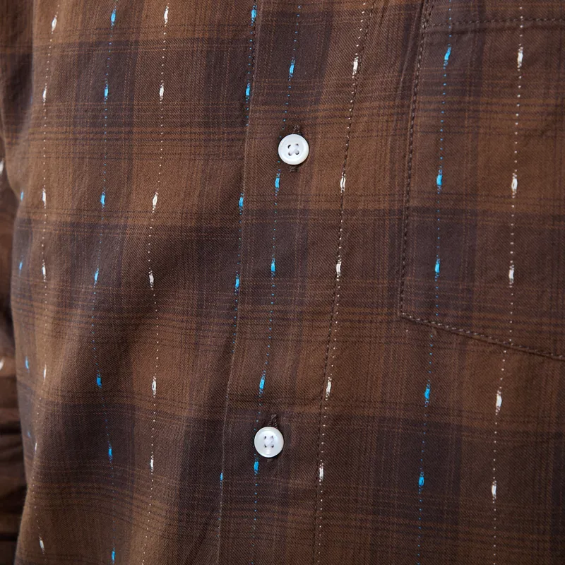 Service Works Drag Stitch Resort Shirt Brown-5