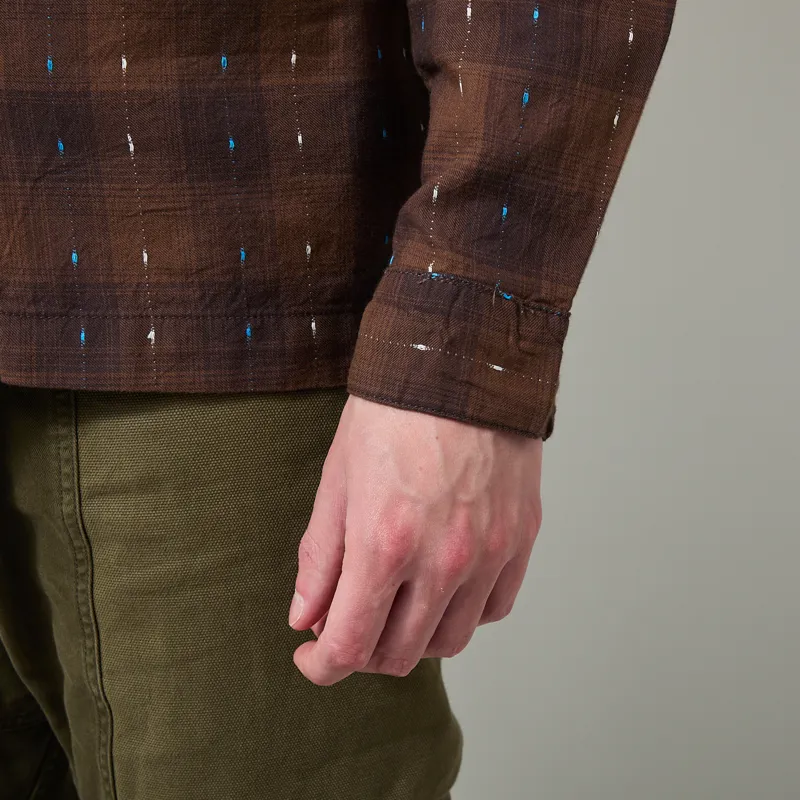 Service Works Drag Stitch Resort Shirt Brown-6