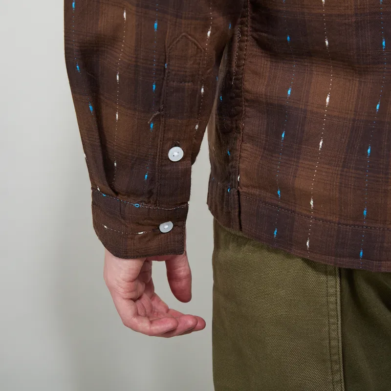 Service Works Drag Stitch Resort Shirt Brown-8