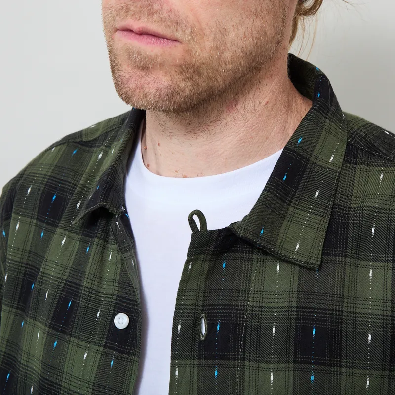 Service Works Drag Stitch Resort Shirt Olive-3
