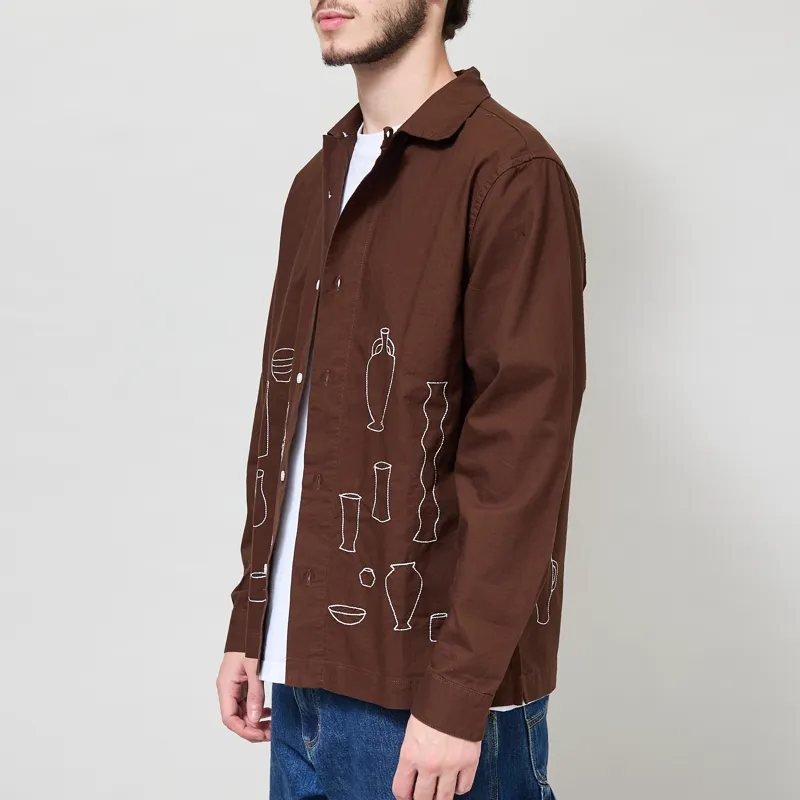 Service Works Ceramic Resort Shirt Brown-1