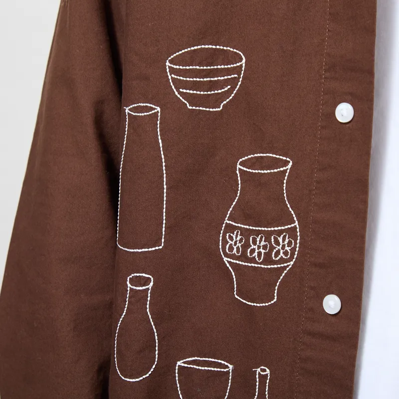 Service Works Ceramic Resort Shirt Brown-4