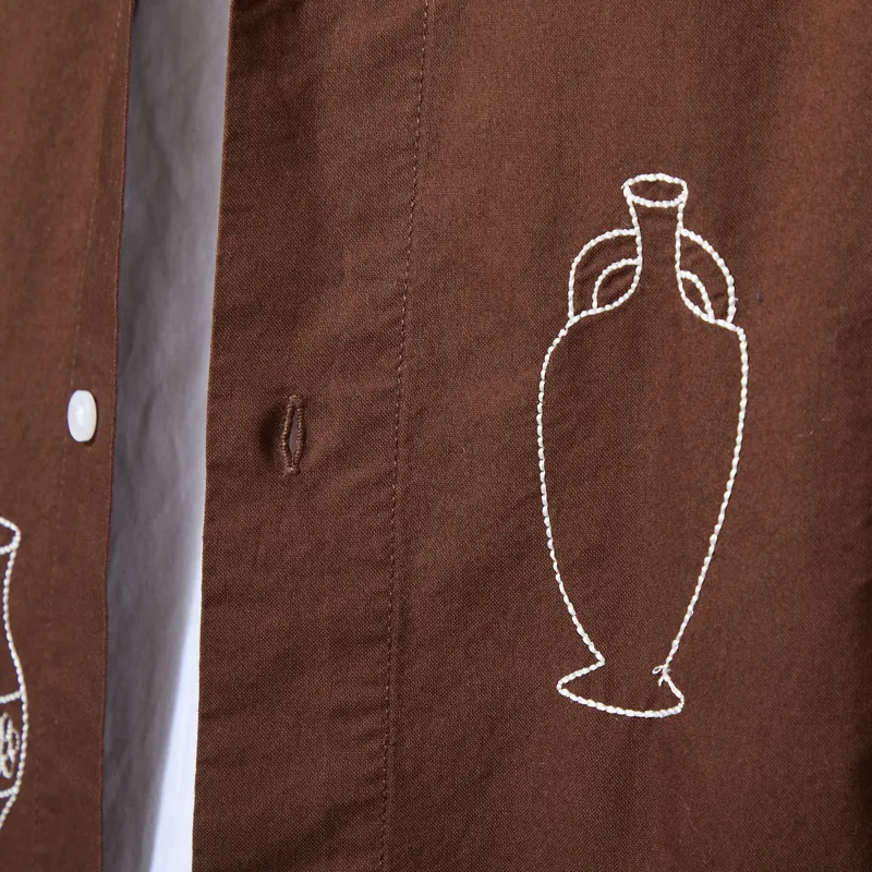 Service Works Ceramic Resort Shirt Brown-5
