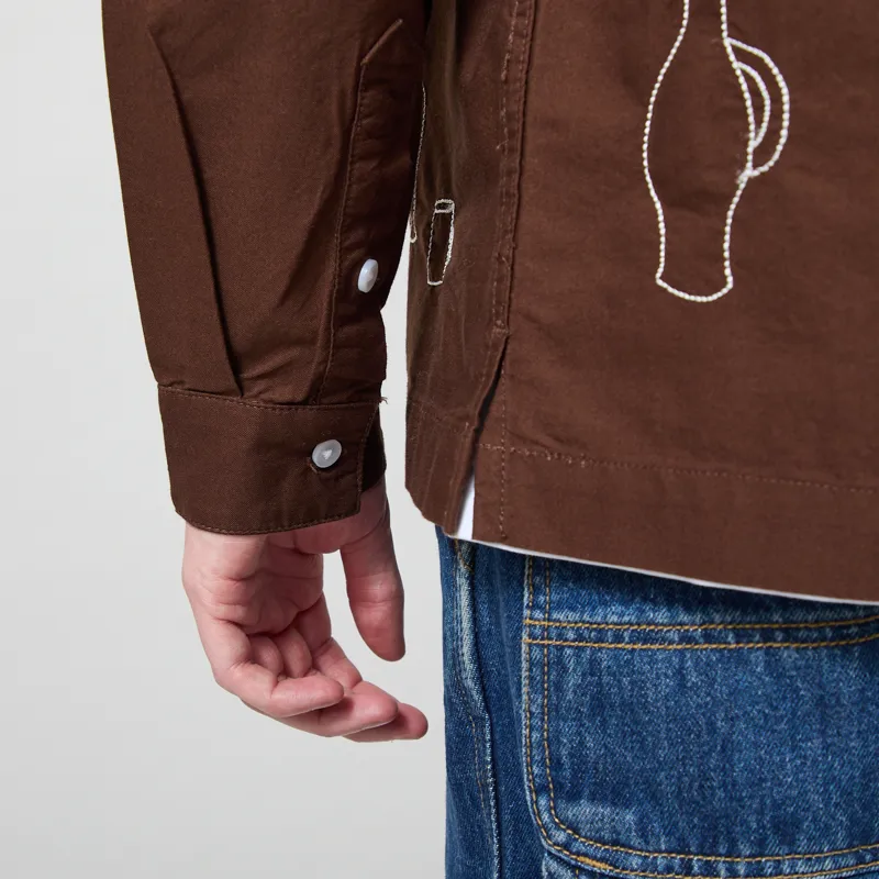 Service Works Ceramic Resort Shirt Brown-7