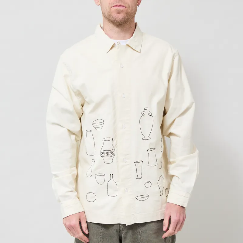 Service Works Ceramic Resort Shirt Off White-1