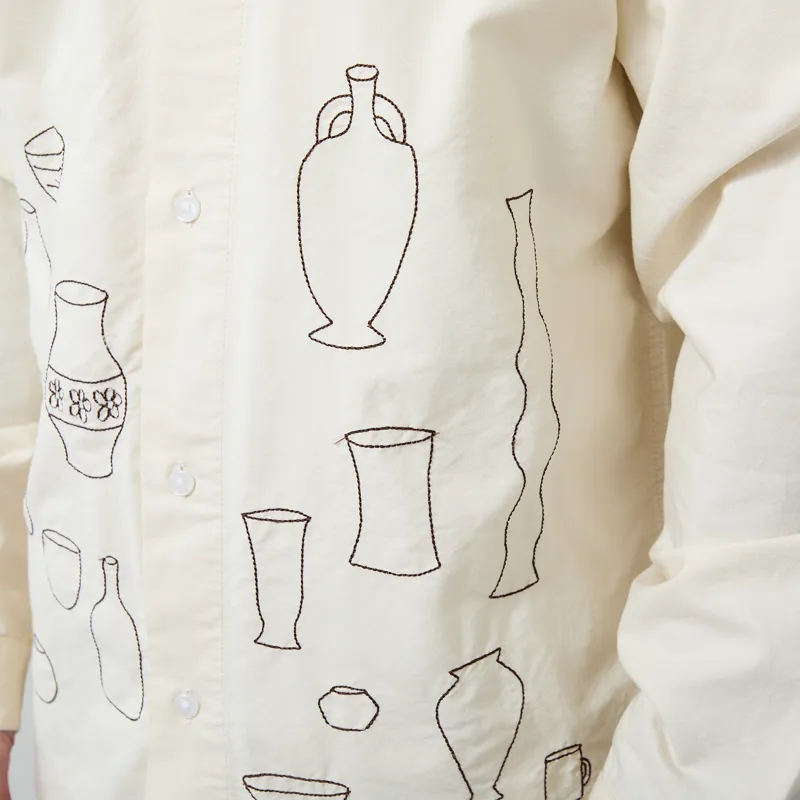 Service Works Ceramic Resort Shirt Off White-6