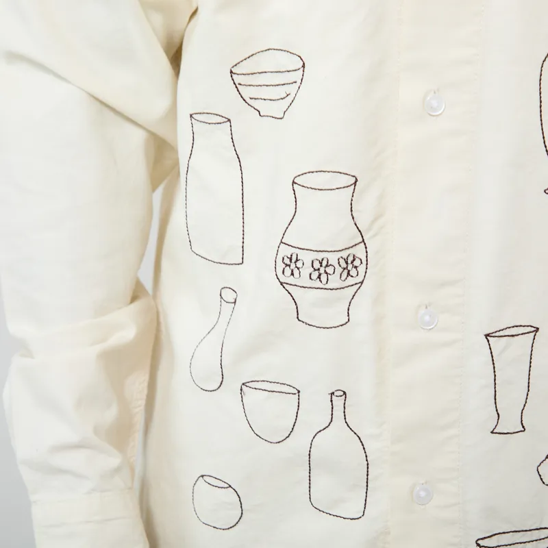 Service Works Ceramic Resort Shirt Off White-7