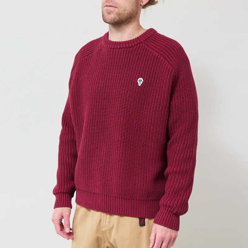 Service Works Artichoke Chunky Knit Burgundy-1