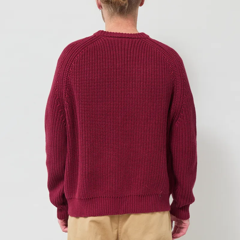 Service Works Artichoke Chunky Knit Burgundy-2