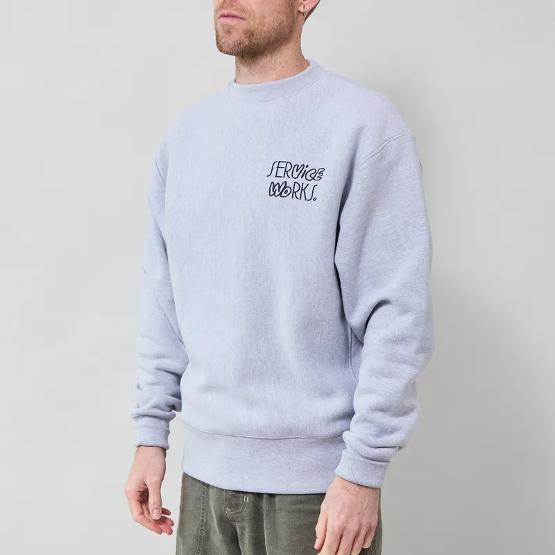 Service Works Double Vision Crewneck Heather-1