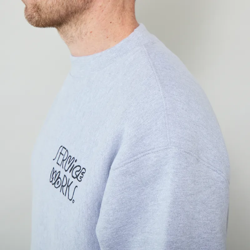 Service Works Double Vision Crewneck Heather-3