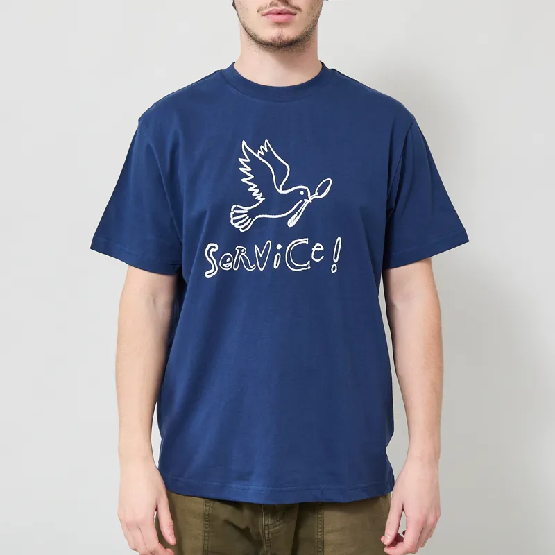 Service Works Dove T Shirt Navy