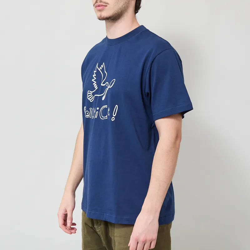 Service Works Dove T Shirt Navy-1