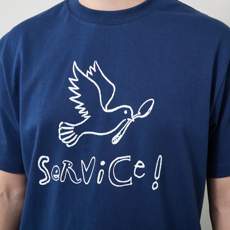 Service Works Dove T Shirt Navy-4