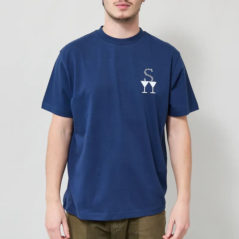 Service Works Martini T Shirt Navy-2