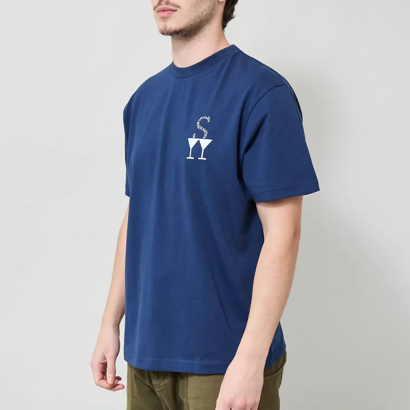 Service Works Martini T Shirt Navy-1