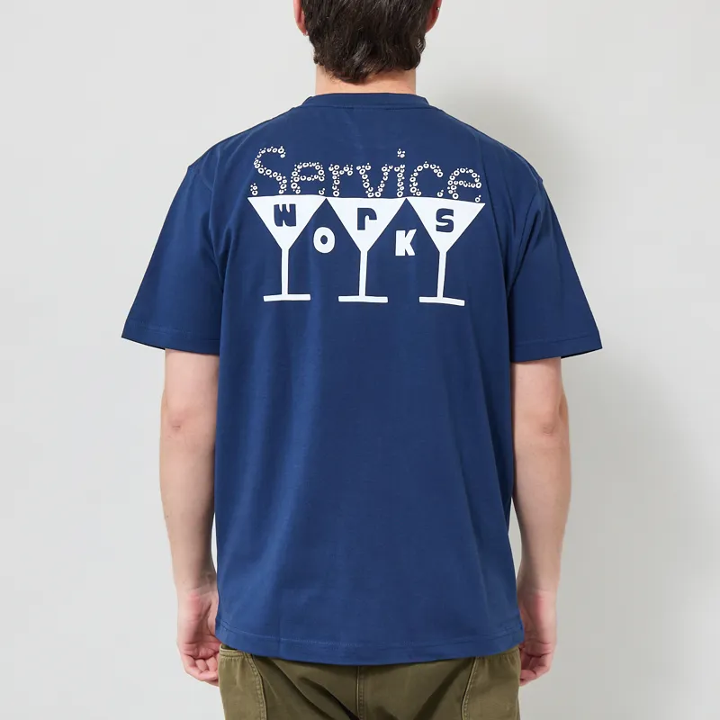 Service Works Martini T Shirt Navy